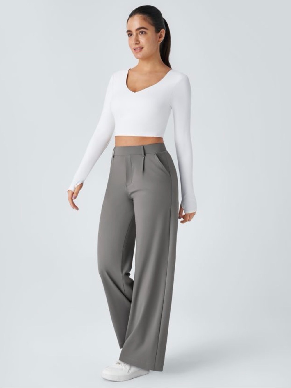 Halara Flex DayStretch High Waisted Pocket Straight Leg Work Pants
